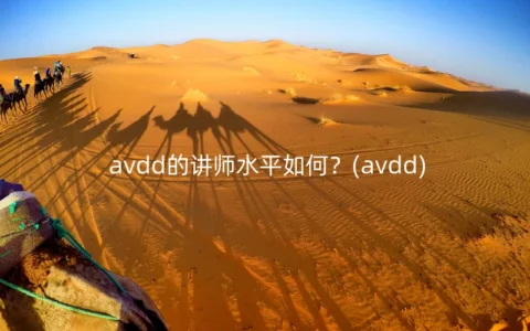 avdd的讲师水平如何？(avdd)